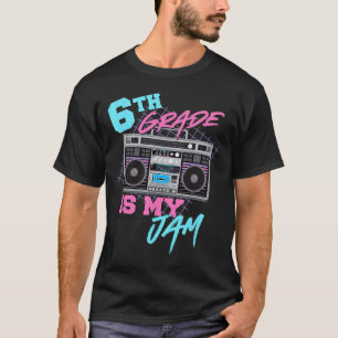 Grade is mijn Jam Vintage 80s Boombox Docent Stude T-shirt