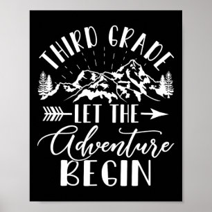Grade Laat het avontuur beginnen eerste dag 3e kla Poster
