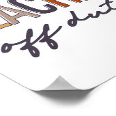 Grade leraar uit dienst laatste dag van de school poster (Hoek)