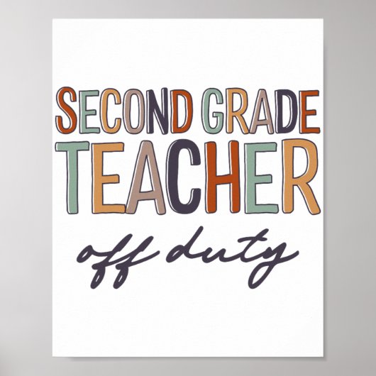 Grade leraar uit dienst laatste dag van de school poster (Voorkant)