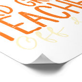 Grade leraar van dienst Sungles Beach leraar Summe Poster (Hoek)
