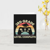 Grade Level Compleet Afstuderen Cadeau voor Gamer Kaart (Gele Bloem)