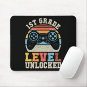 Grade Level Ontgrendelde Gamer 1e Dag van de Schoo Muismat (Met muis)