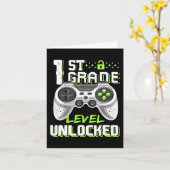 Grade Level Ontgrendelde Gamer Eerste Dag van de S Kaart (Gele Bloem)