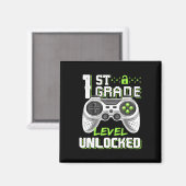 Grade Level Ontgrendelde Gamer Eerste Dag van de S Magneet (Voorkant / Achterkant)