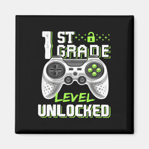 Grade Level Ontgrendelde Gamer Eerste Dag van de S Magneet