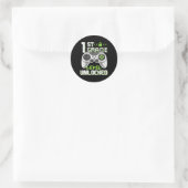 Grade Level Ontgrendelde Gamer Eerste Dag van de S Ronde Sticker (Tas)