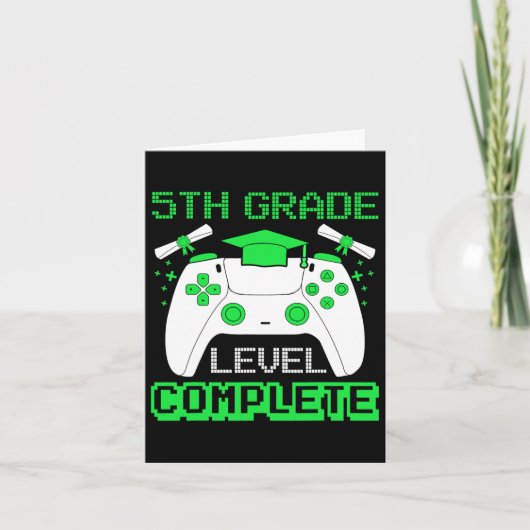 Grade Niveau Volledige Gamer 5e Grade Afstuderen G Kaart (Voorkant)