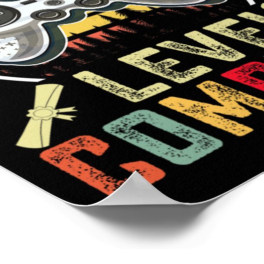 Grade Niveau Volledige Gamer 5e Grade Afstuderen G Poster (Hoek)