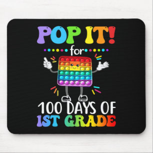 Grade Pop het voor 100 dagen Happy 100th Day Poppi Muismat