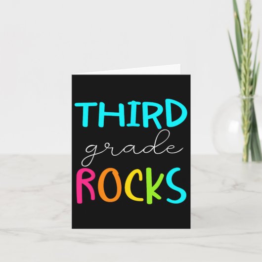 Grade Rocks Team 3e klas leraar Kaart (Voorkant)