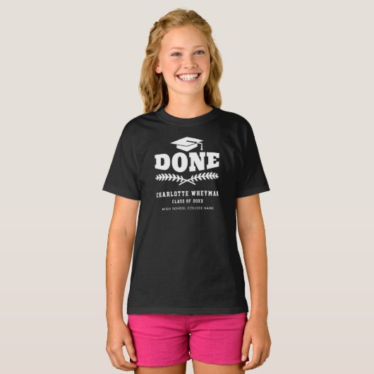 Grade School Afstuderen 2023 Gag Matching Class T-shirt (Voorkant volledig)