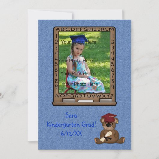 Grade School Afstuderen Beer Aankondiging (Voorkant)