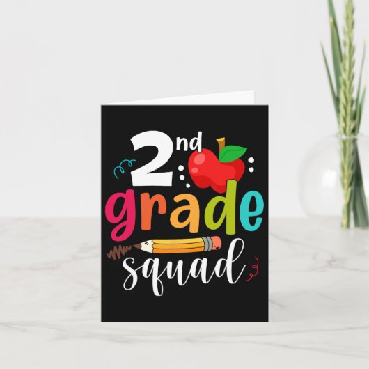 Grade Squad Plezier Terug naar school 2e klassers  Kaart (Voorkant)