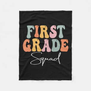 Grade Squad Retro Groovy Eerste Dag van Scho Fleece Deken