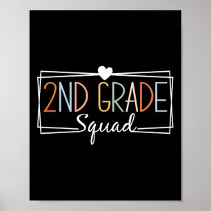 Grade Squad Teachers Kinder 2e klas terug naar sch Poster