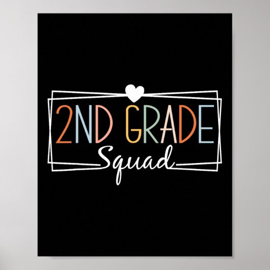 Grade Squad Teachers Kinder 2e klas terug naar sch Poster (Voorkant)