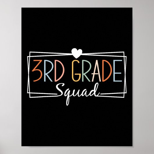 Grade Squad Teachers Kinder 3e klas terug naar sch Poster (Voorkant)