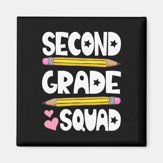 Grade Squad Team Terug naar School Leraar Student Magneet (Voorkant)