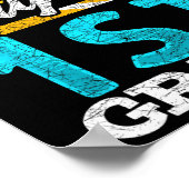 Grade Student 100e dag cadeau 100 dagen van de sch Poster (Hoek)