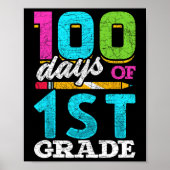 Grade Student 100e dag cadeau 100 dagen van de sch Poster (Voorkant)