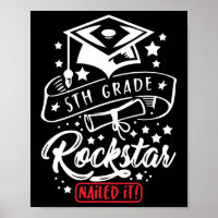 Grade Student Rock Star genageld Het Grappig Einde
