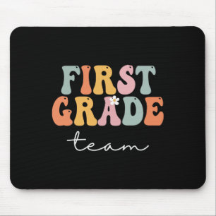 Grade Team Retro Groovy Vintage Eerste dag van de Muismat