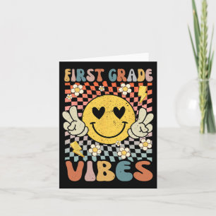 Grade Vibes 1e Grade Retro Leraar 1e Dag van SCH Kaart