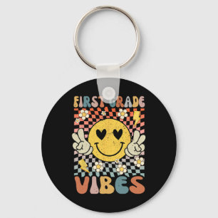 Grade Vibes 1e Grade Retro Leraar 1e Dag van SCH Sleutelhanger