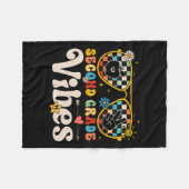 Grade Vibes - 2e klas Team Retro 1e dag van de sch Fleece Deken (Voorkant (Horizontaal))