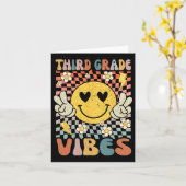 Grade Vibes 3e klas retro leraar 1e dag van SCH Kaart (Gele Bloem)