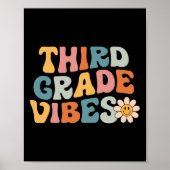 Grade Vibes - 3e klas team retro 1e dag van school Poster (Voorkant)