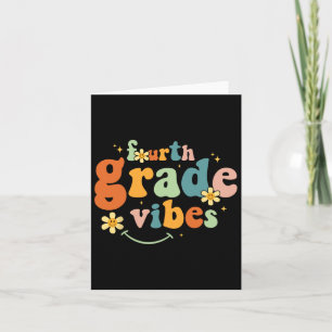 Grade Vibes 4e klas Team Retro 1e schooldag Kaart
