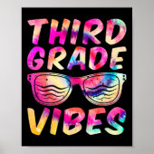 Grade Vibes Eerste dag van de 3e klas Kinder Terug Poster (Voorkant)