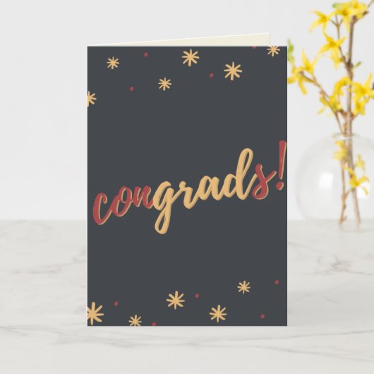 Graden! Afstuderen-kaart Kaart (Gele Bloem)