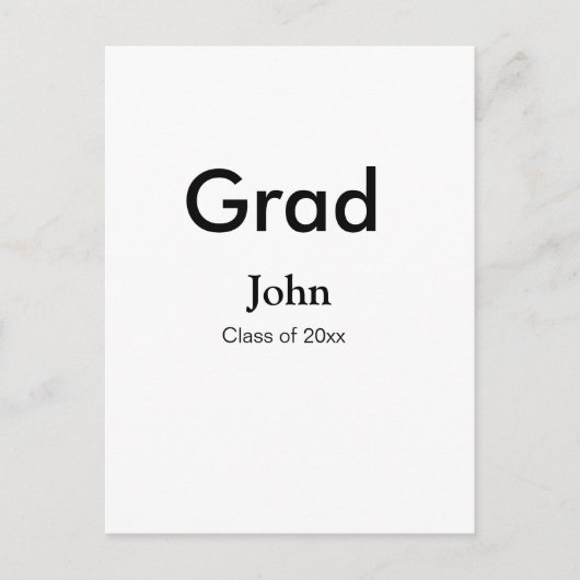 graden jongen voeg naam felicitaties datum jaar te briefkaart (Voorkant)