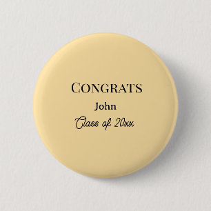 graden jongen voeg naam felicitaties datum jaar te ronde button 5,7 cm