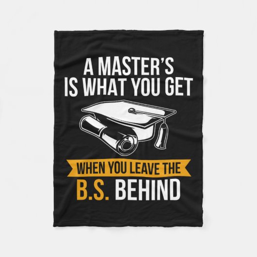Graden MBA Masters Degree Afstuderen Fleece Deken (Voorkant)