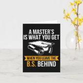 Graden MBA Masters Degree Afstuderen Kaart (Gele Bloem)