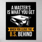 Graden MBA Masters Degree Afstuderen Poster (Voorkant)