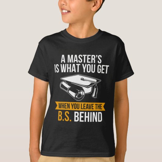 Graden MBA Masters Degree Afstuderen T-shirt (Voorkant)