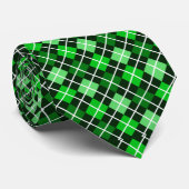 Graden van Green Argyle Stropdas (Opgerold)