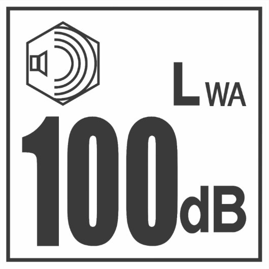 Graden van luidheid sticker (Voorkant)