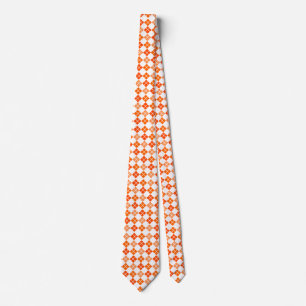 Graden van Oranje Argyle Custom Stropdas