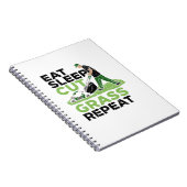 Gradenaar in de waakzaamheid van de Lawn-Mower Notitieboek (Rechterzijde)