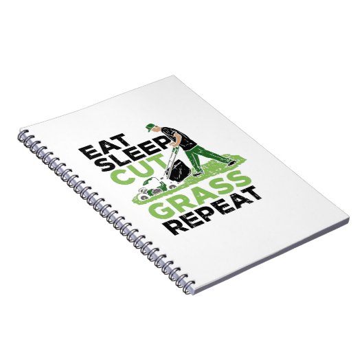 Gradenaar in de waakzaamheid van de Lawn-Mower Notitieboek (Rechterzijde)