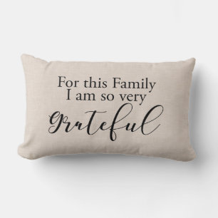 Gradencitaat van de moderne familie Faux linen Kussen