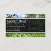 Gradener van de grasmaaier/Visitekaartje van de la Visitekaartje (Achterkant)