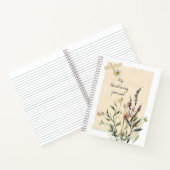 Gradening Journal geperste bloemen Notitieboek (Binnen)