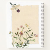 Gradening Journal geperste bloemen Notitieboek (Achterkant)